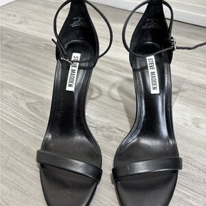 Steve Madden Black Strappy Heels